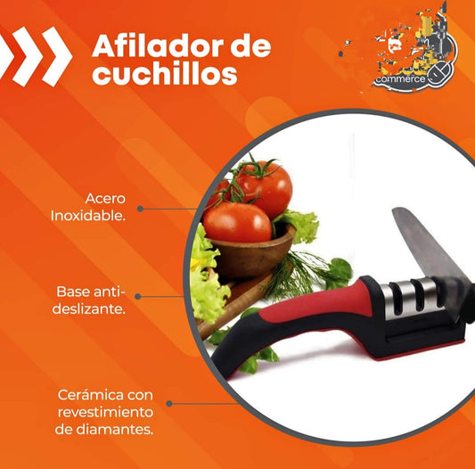 AFILADOR DE CUCHILLOS INOXIDABLE PREMIUM